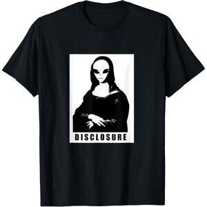 Alien Mona Lisa Extraterrestrial Disclosure T-Shirt